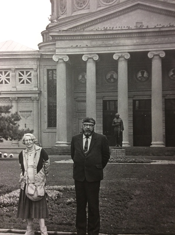 На международном съезде композиторов. Бухарест, Румыния, 1989г